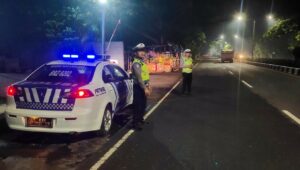 Patroli Malam Polres Lombok Barat Menjaga Ketertiban dan Keamanan di Jalur Utama