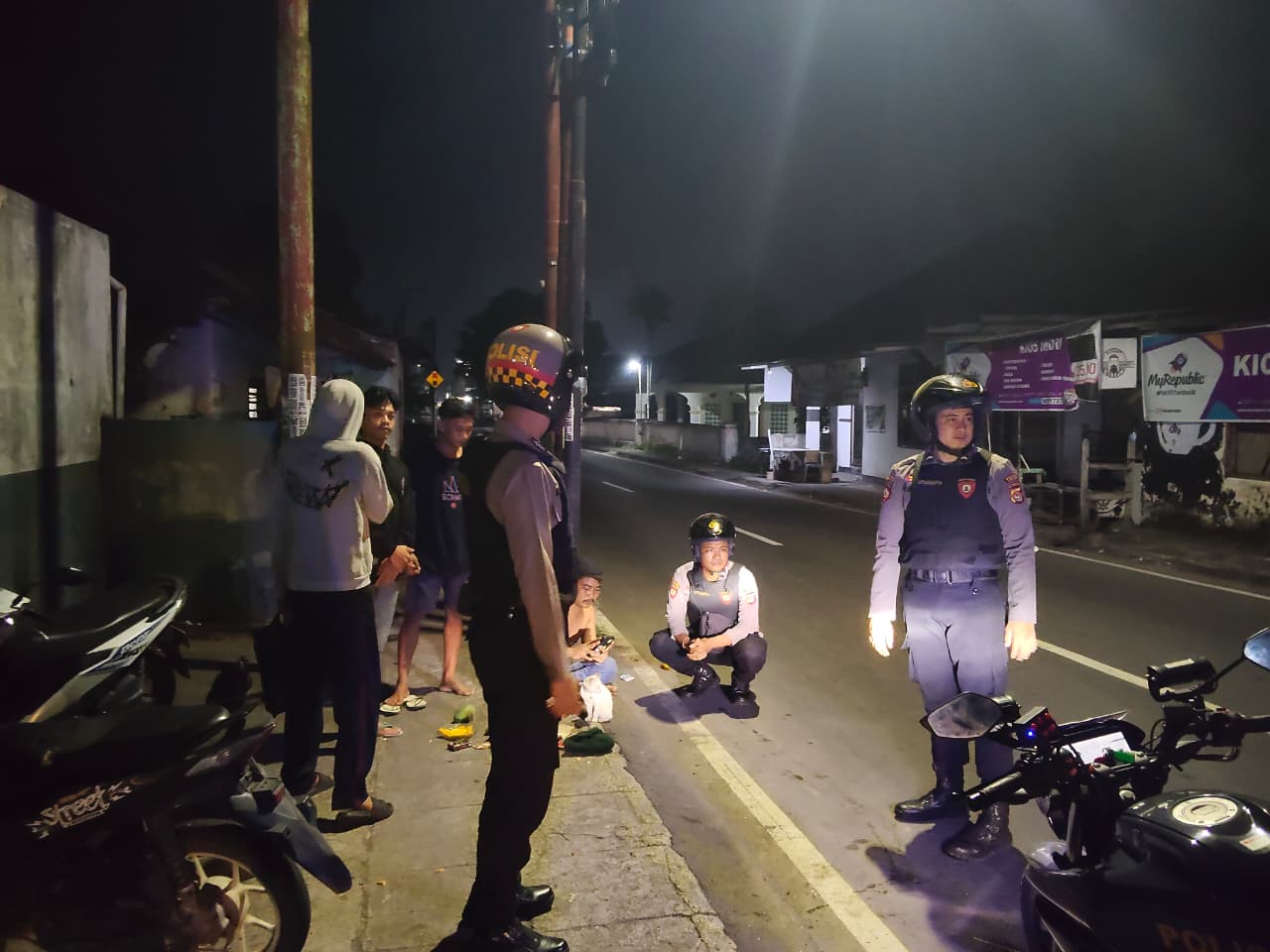 Aksi Tegas Sat Samapta Lombok Barat Redam Balap Liar di Bypass